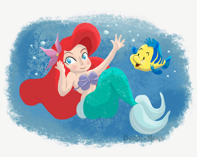 Little Mermaid fanart 1 (digital) ©CharlieMakin