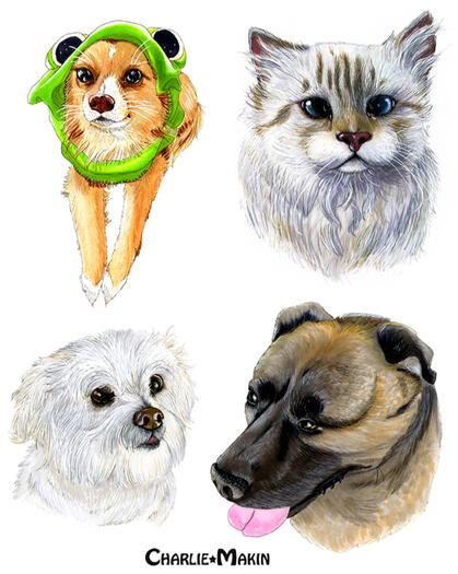 Pets (traditional-COPIC Sketch) ©CharlieMakin