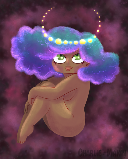 Galaxy Goddess (digital) ©CharlieMakin