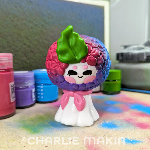 Teruteru Hanabana - soft vinyl art toy (original sofubi) ©CharlieMakinToys